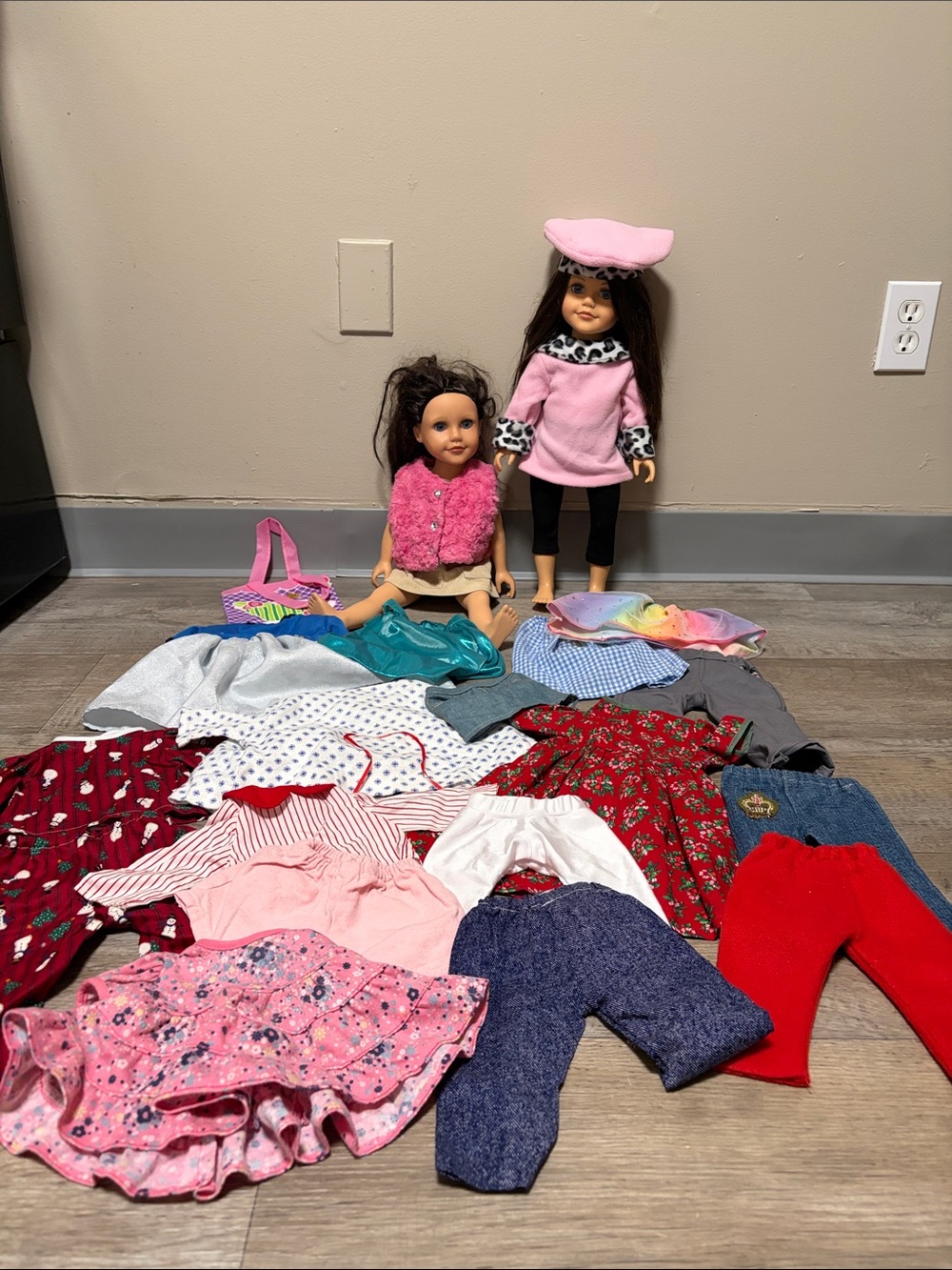 Dolls and clothing Lot